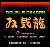 Double Dragon Title Screen
