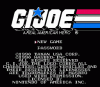 GI JOE Title Screen Nintendo NES
